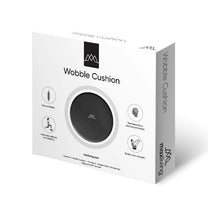 Load image into Gallery viewer, Packaging box of the MaxLiving Inflatable Wobble Cushion showing the product and its features with icons.