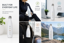 Load image into Gallery viewer, White 5 Essentials Water Bottle
