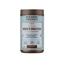 Load image into Gallery viewer, Elevate Organic - Organic Men's Protein Grassfed Whey Powder - 18 Servings