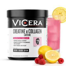 Load image into Gallery viewer, ViCera - CREATINE X COLLAGEN X CAFFEINE | RASPBERRY LEMONADE